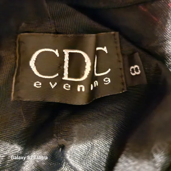 Vtg Sz 8 Formal Dress Floral Maxi Burnout Blk Burgandy Velour Whimsigoth Boho - Picture 8 of 16